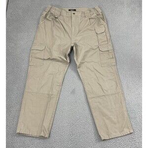 5.11 Tactical Taclite Pro Pants Men 38x29 Tan Ripstop Workwear Cargo